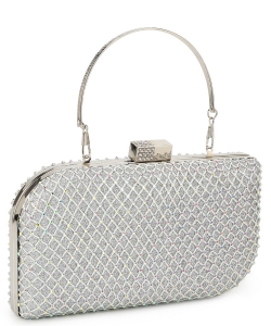 Rhinestone Clutches Purse Luxury Handbag YW-5275 SILVER